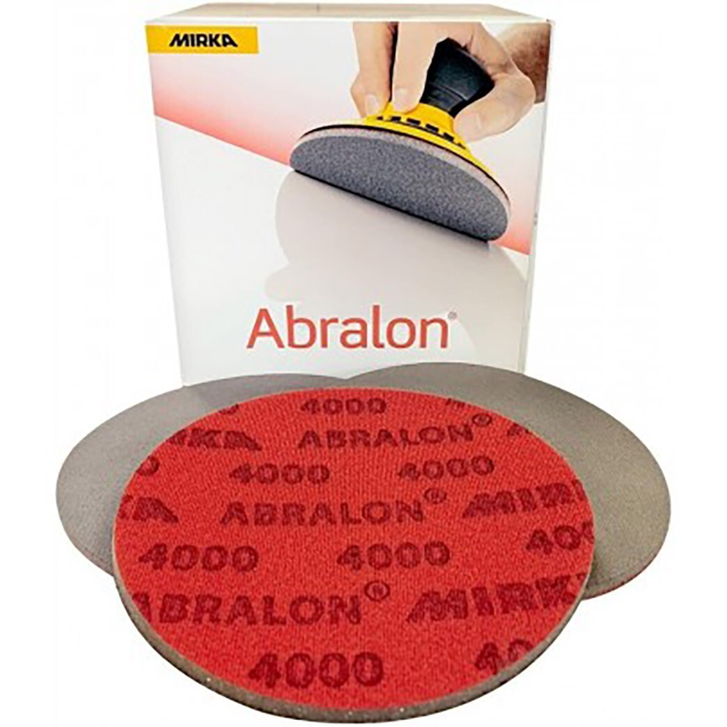 Mirka Abralon 6 Inch (150mm) Sanding Pads – 4000 Grit – 5 Pack