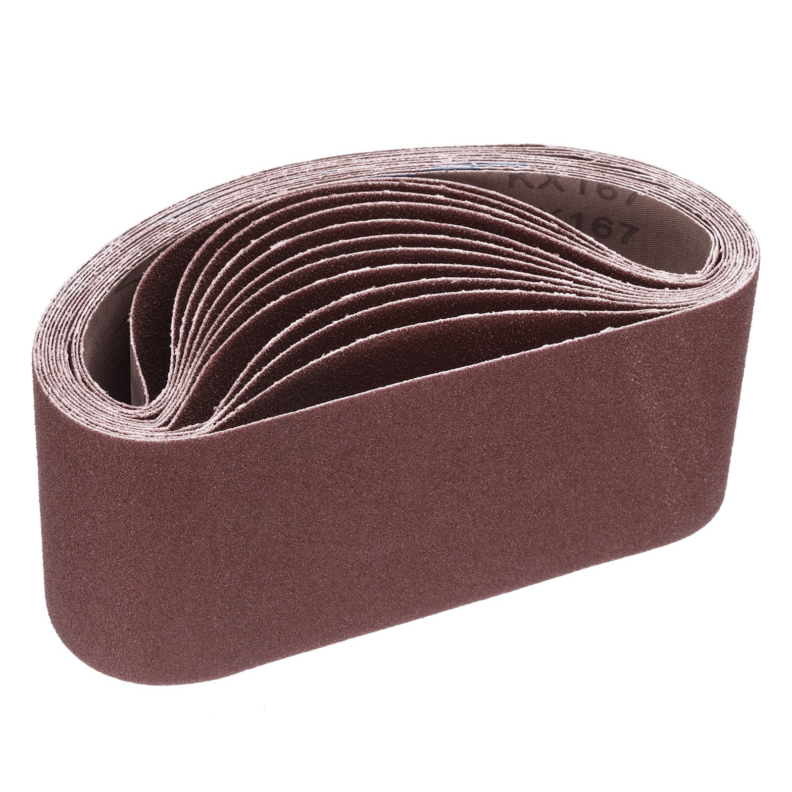 12pcs 80 Grits Aluminum Oxide Sanding Belts 4″ x 22″ Ring Abrasive Belts