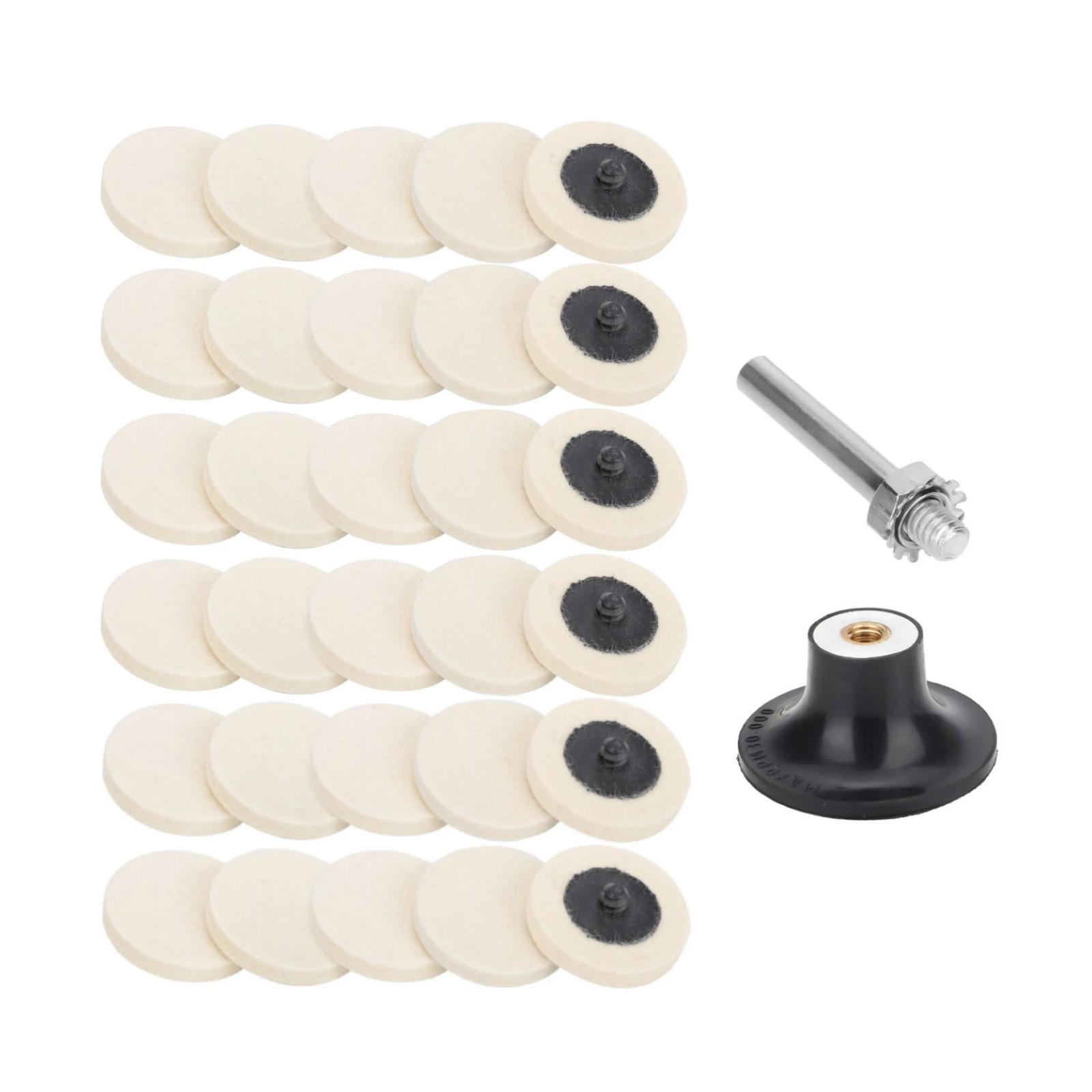 1/4 Inch (6mm) Shank Sanding Wheels Holder 2 Inch Disc Polishing Buffing Pads