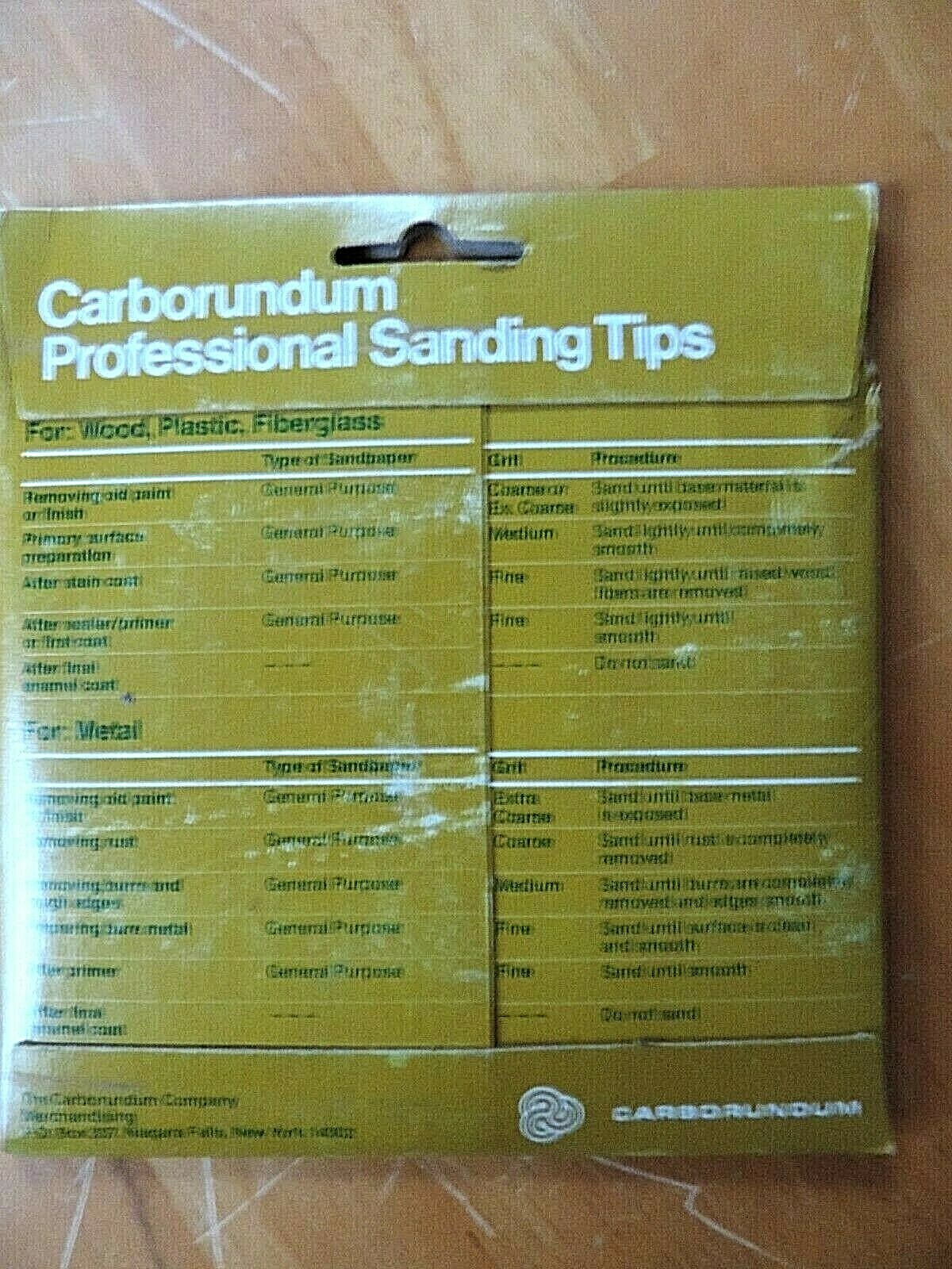 Carborundum Sanding Discs 20, 50 & 120 Grit 5″ X 1/4″ Lot Of 20 Ships Free