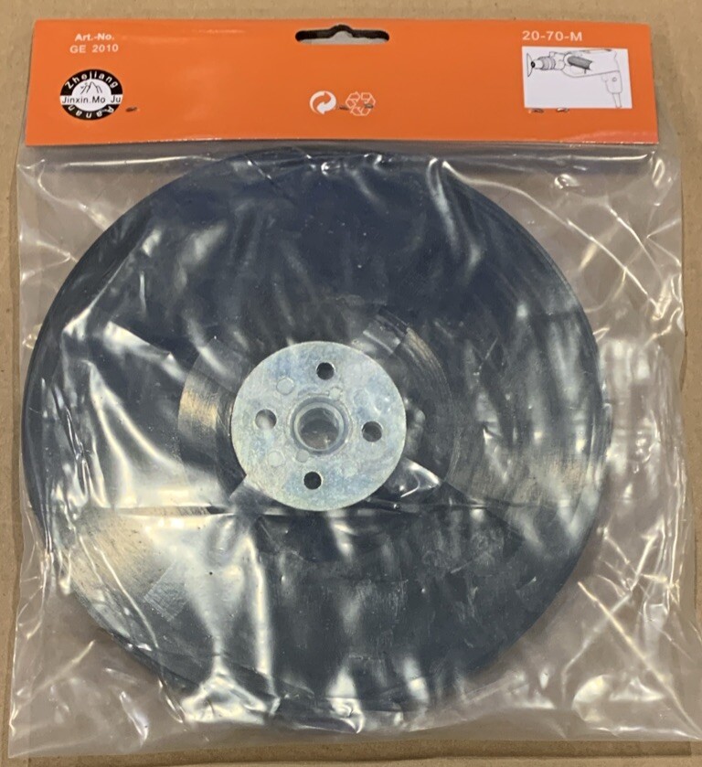 7″ 180mm M14 Plastic Backing Pad for Angle Grinder Sander Fibre Discs