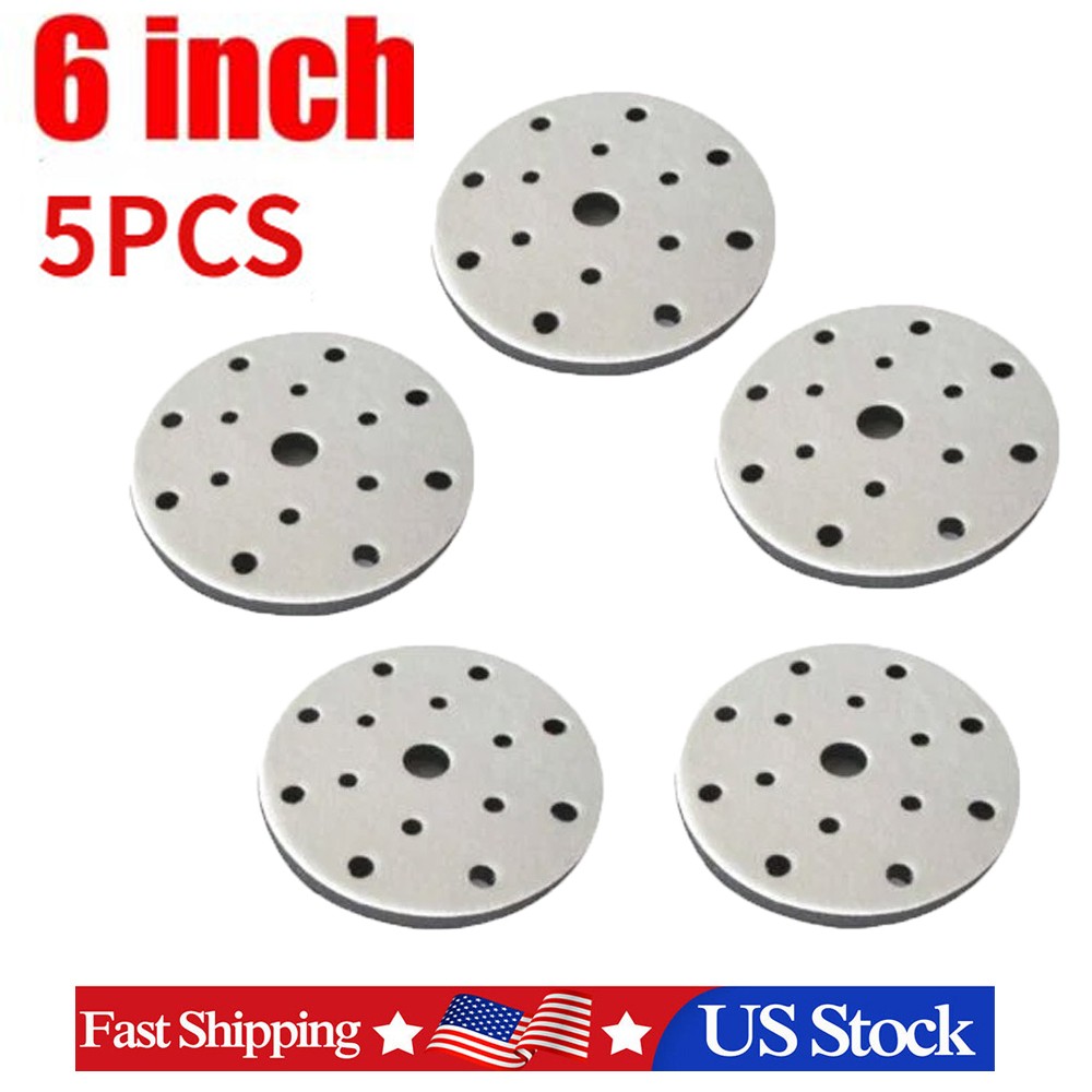 5x 150mm 15 Hole Hook Loop Soft Foam Interface Pad Backing Pad Sanding Polishing