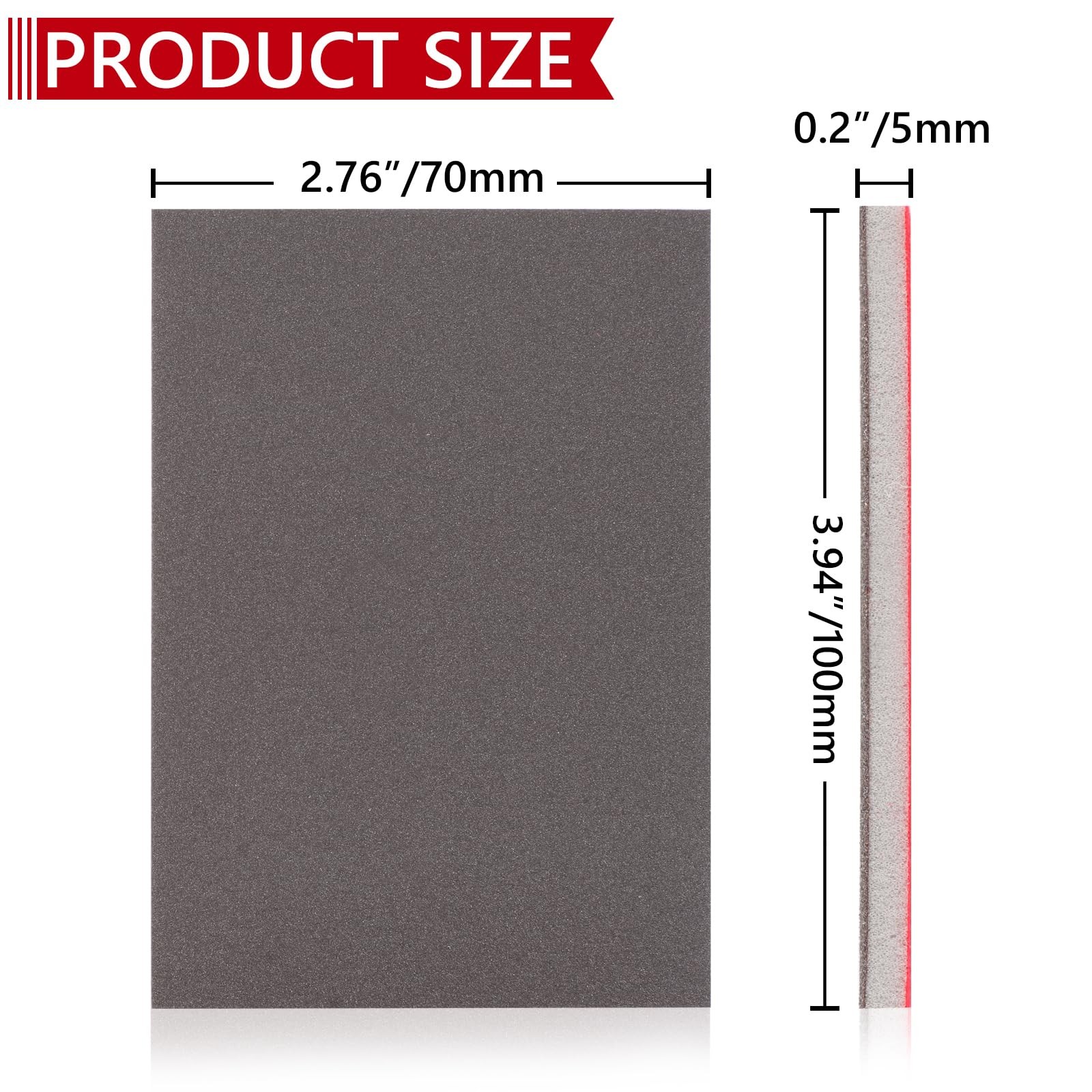 24PCS 3 x 4 Inch Sanding Sponge Set, 120-3000 Grit Soft Foam Hand Sander Block,
