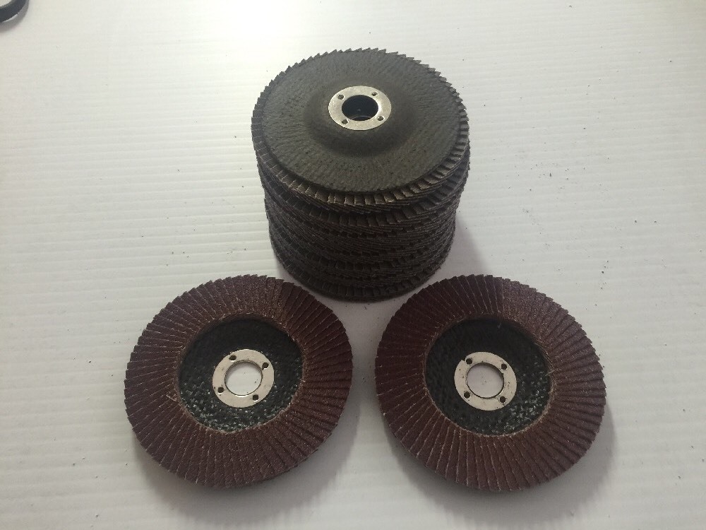 10x 4 ” 60 Grit Flap Sanding Grinding Discs 4″ 5/8″ Angle Grinder Wheels