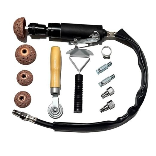 Car Air Tire Repair Polish Patch Tools Set, Include 2500rpm Low Speed Air Tire