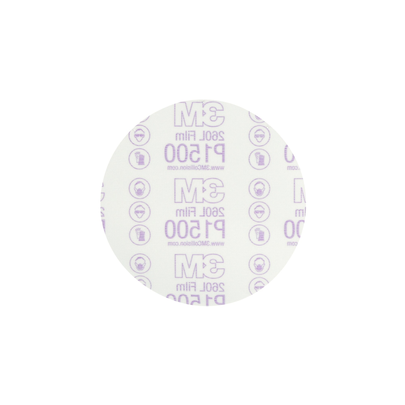 3M Hookit Red Finishing Film Abrasive Disc 260L, 01184, 6 in, P1500