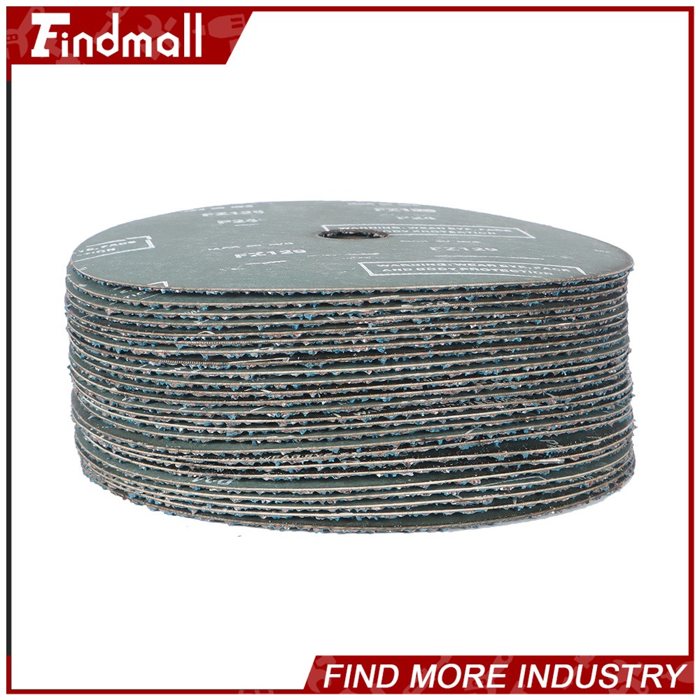 Findmall 25Pcs 24 Grit & 36 Grit Zirconia Resin Fiber Grinding And Sanding Discs