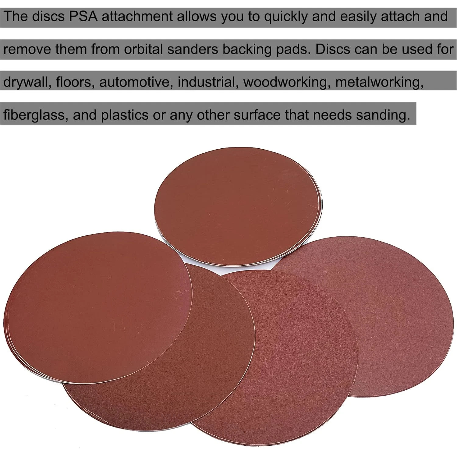 Psa Sanding Discs 12In 18Pc 80 100 120 180 240 400 Grit For Wood Auto Drywall