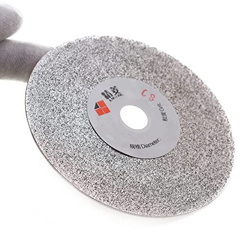 4 inch 100mm Diamond Flat Lap Disc Grinding Disk Arbor 5/8 Coarse Grit 80