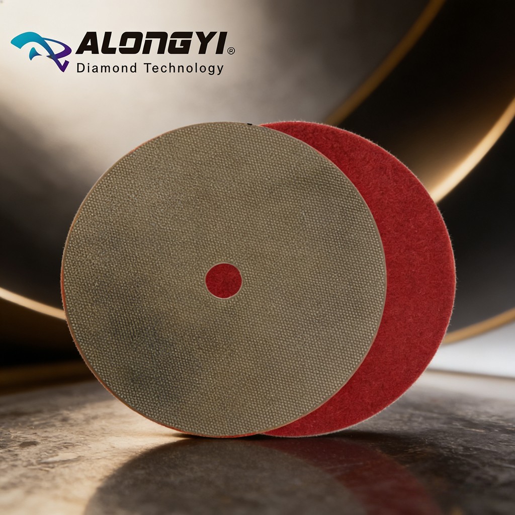 4Pcs 5″ Electroplated Flexible Diamond Grinding Disc Honing Pad Stone Glass