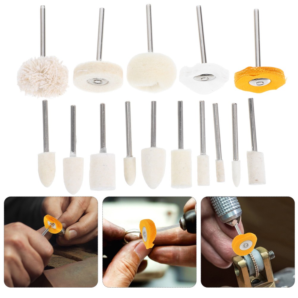 50 Pcs Polishing Buffing Wheel Brush Mini Kit for Jewelry Watch Repair