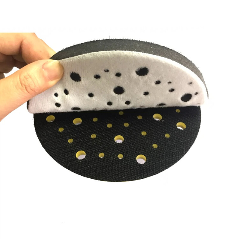 6 Inch 70 Hole Soft Foam Cushion Sponge Interface Buffer Pad For Sanding Pads