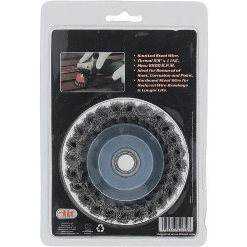 IIT 2pc Knotted Cup Wheel Brush 4″ – 82250