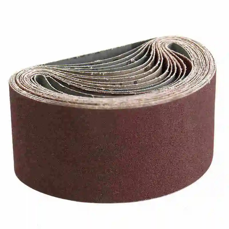 10PCS Sanding Belt 75x457mm 40-1000 Grit Aluminum Oxide Sander Tool Wood Metal