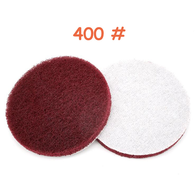 6″ Nylon Fiber Scouring Pads Hook & Loop Abrasive Cleaning Pad 240 400 800 Grit