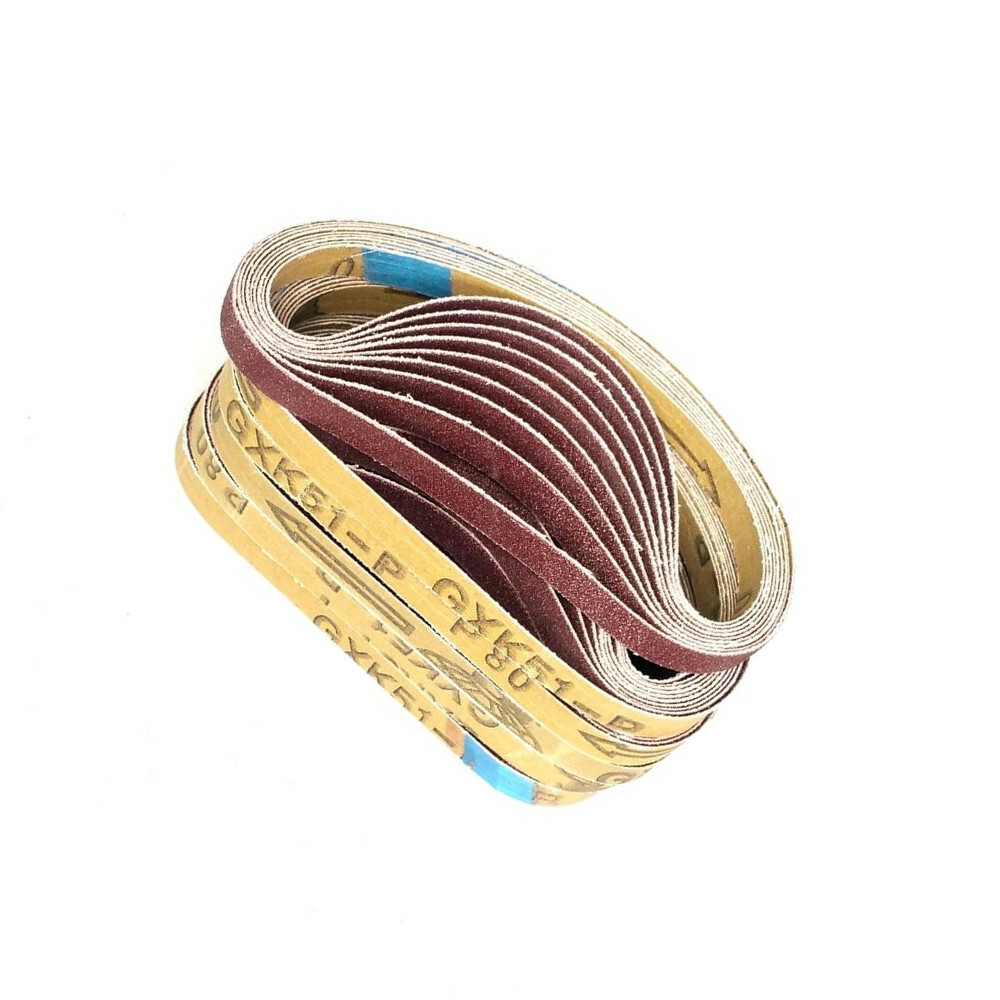 50 Pcs 330*10mm Abrasive Sanding Belts Bands P80 P60 P120 P180 P240 on Air Belt