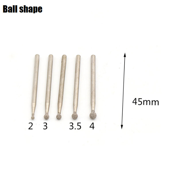 Diamond Grinding Cutting Burr For Dremel Drill Bits Rotary Tool Grinder 2mm-6mm