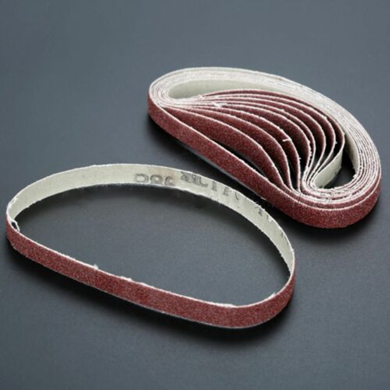 10pcs 330*10mm Abrasive Sanding Belts Grit 80# Sander Grinding Polishing Tools