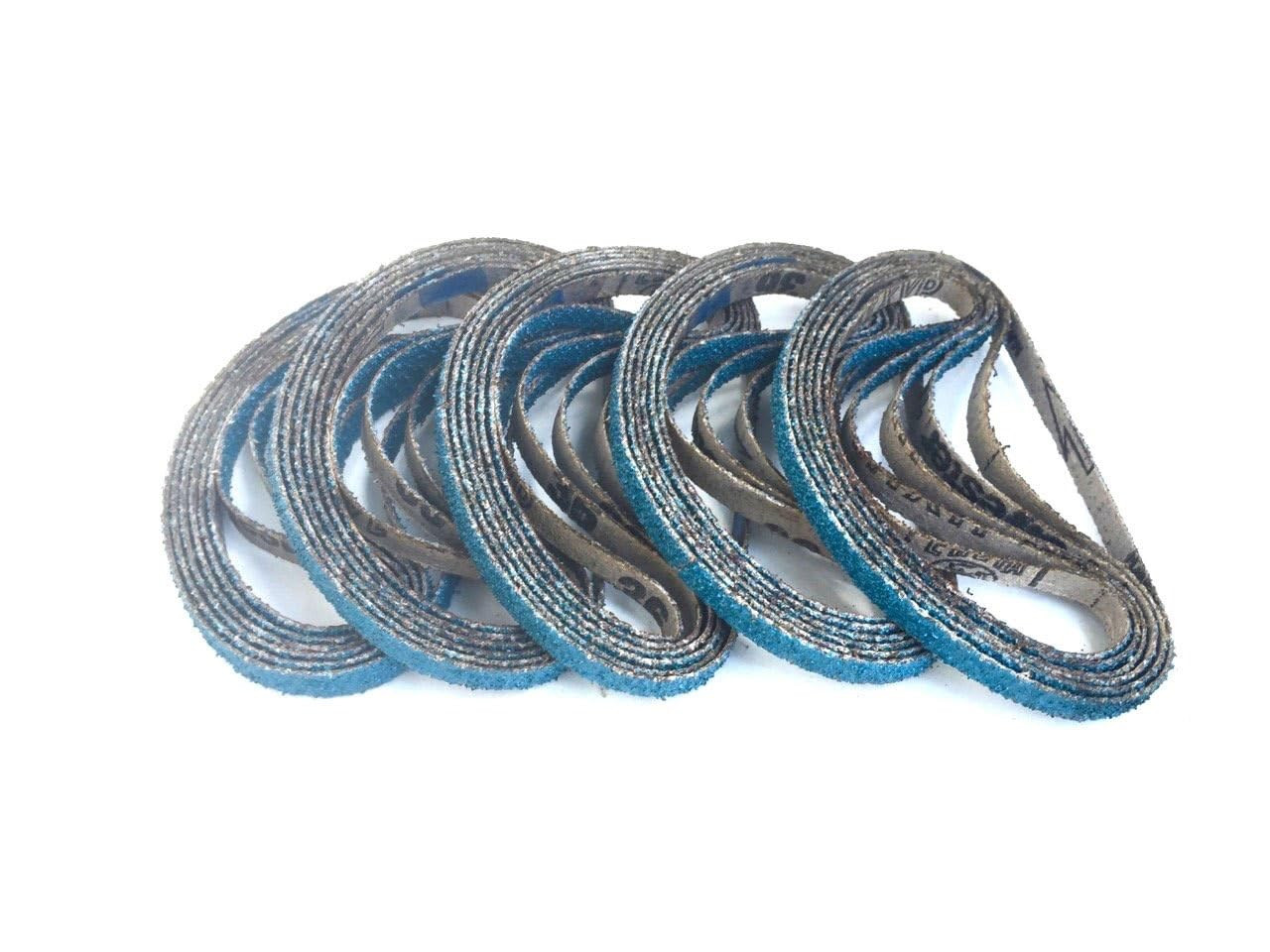 3/8 X 13 Inch Sanding Belts – Premium 40 Grit Blue Zirconia Cloth Belt Sanders