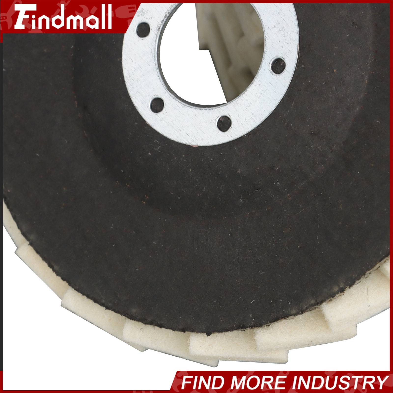 Findmall 8 Pcs Wool Polishing Wheel Disc and Polishing Compounds Set 4.5″ x 7/8″