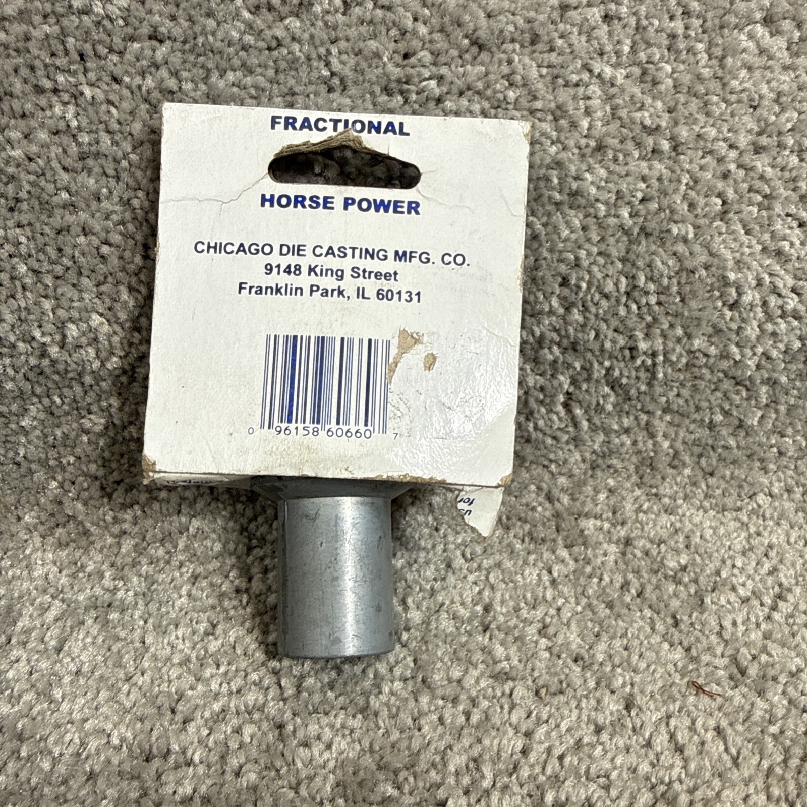 Chicago 606 5/8 MOTOR Arbor Attachment 1/2″ Thread 5/8″ Shaft 6003727