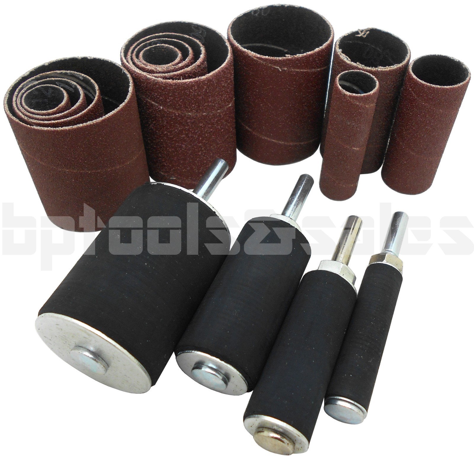 16pc 2″ LONG SANDING DRUM & SLEEVES SET KIT FITS DRILL PRESS SPINDLE SANDER