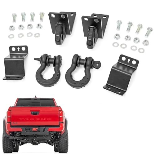 Rear Shackle Kit w/D-Rings & Rubber Isolators – 73117