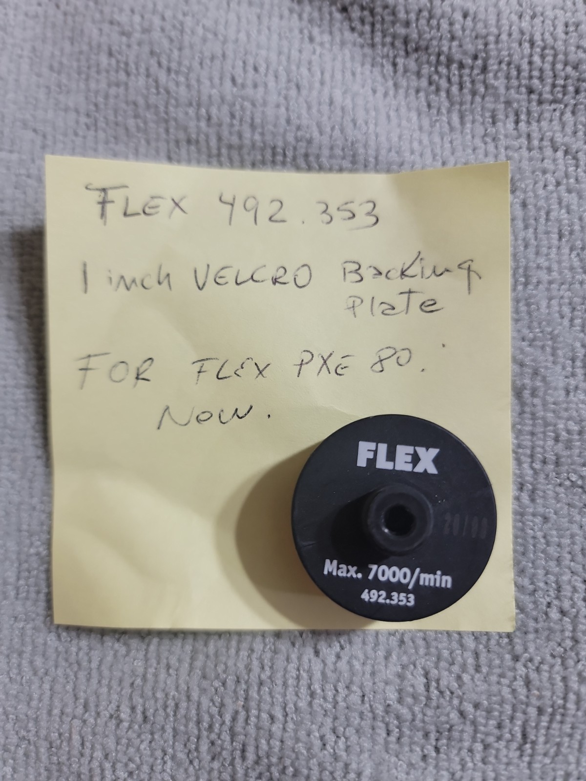 FLEX 492353 1.2 INCH (30MM) HOOK & LOOP PAD FOR FLEX P80. NEW