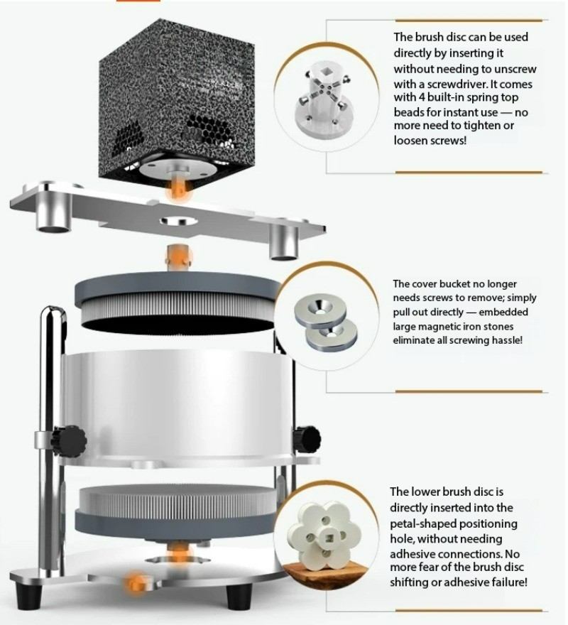 Fully Automatic Jade Polishing Machine Disk Bead Machine, Stringing Machine