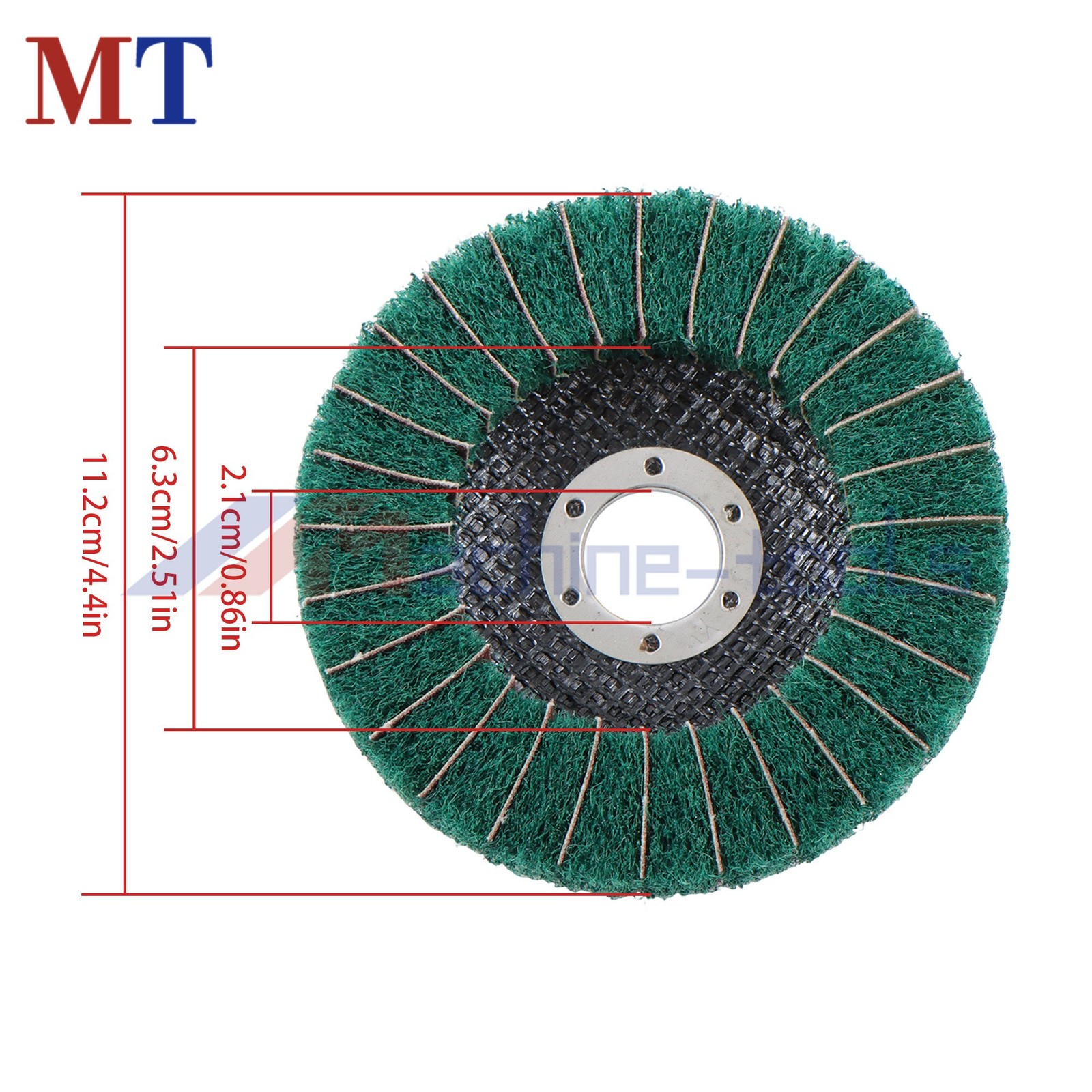 10 Pcs 120 & 240 Grit 4-1/2 Inch Scour Flap Discs Scouring Pad Polishing Wheel