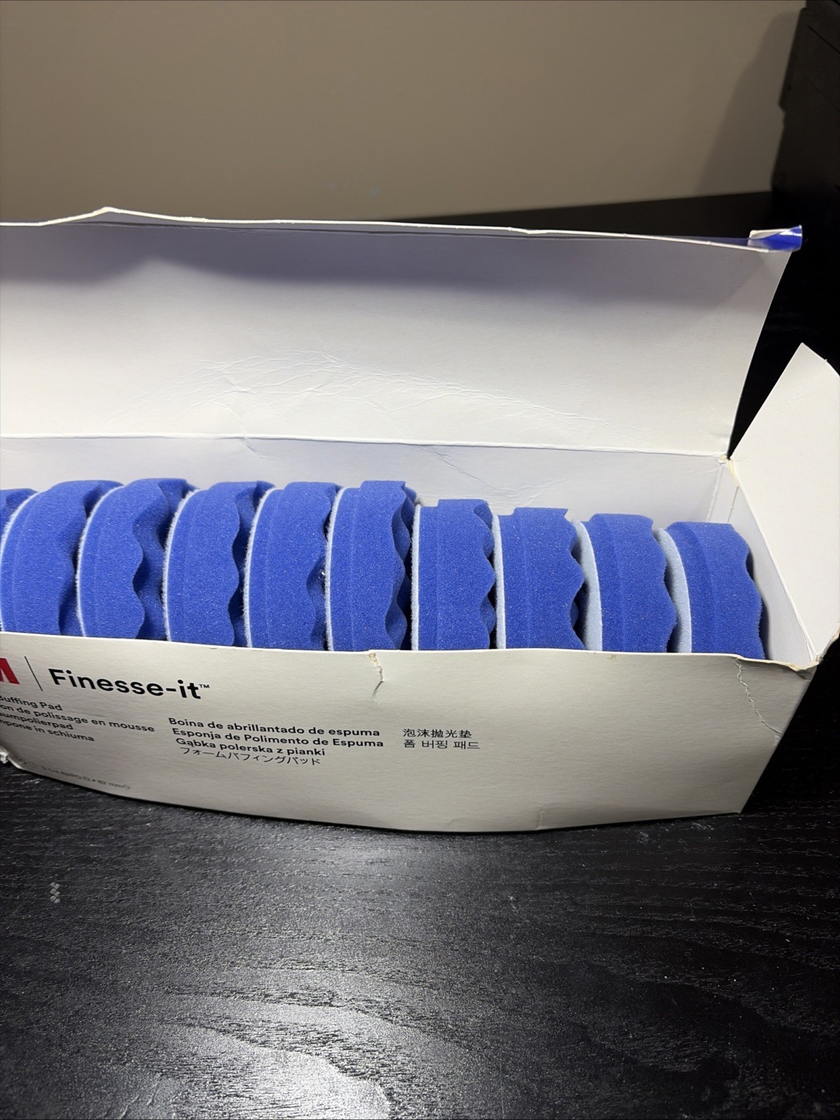 3M Finesse-It 39577 Blue Foam Buffing Pad 82mm 3.25” Pack of 10 Finishing Polish