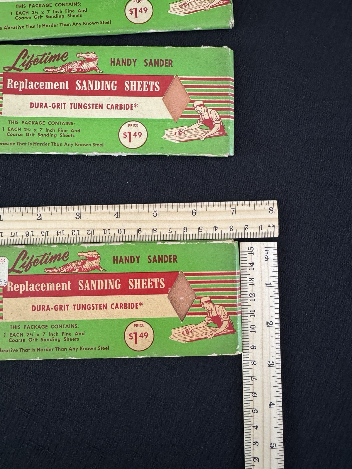 Vintage New Handy Sander Replacement Sanding Sheets Tungsten Carbide Set Of 3