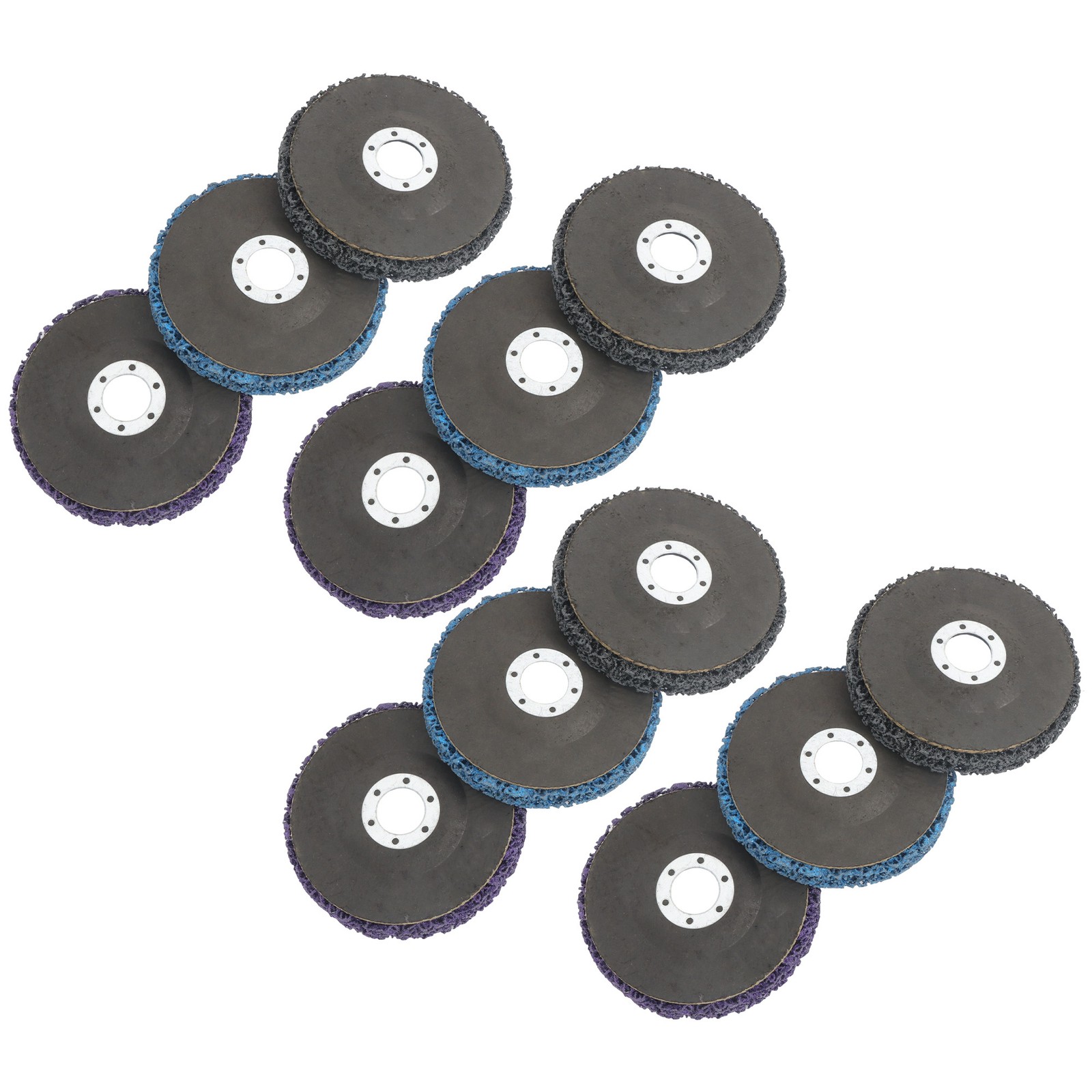 Diamond Grinding Discs 4 pieces each in blue, purple 12 Packs of 4-1/2′ x 7/8′