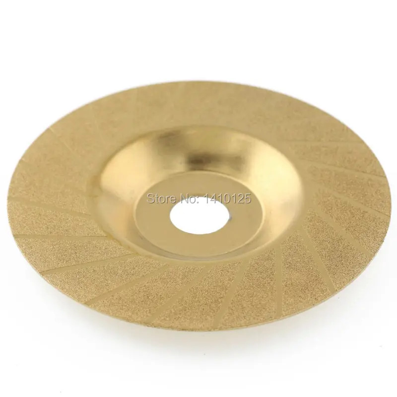4″ inch Diamond Coated TITANIUM Grinding Disc Wheel Convex Threading Grit 150