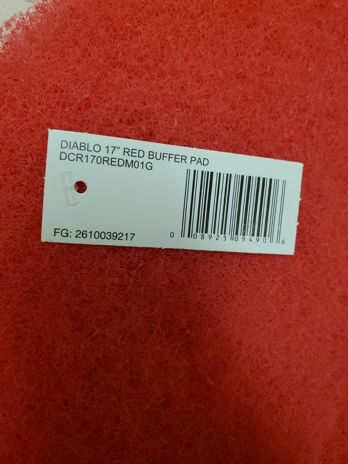 *5-PACK* DIABLO 17 in. Non-Woven Red Buffer Pad (DCR170REDM01G) *NEW*