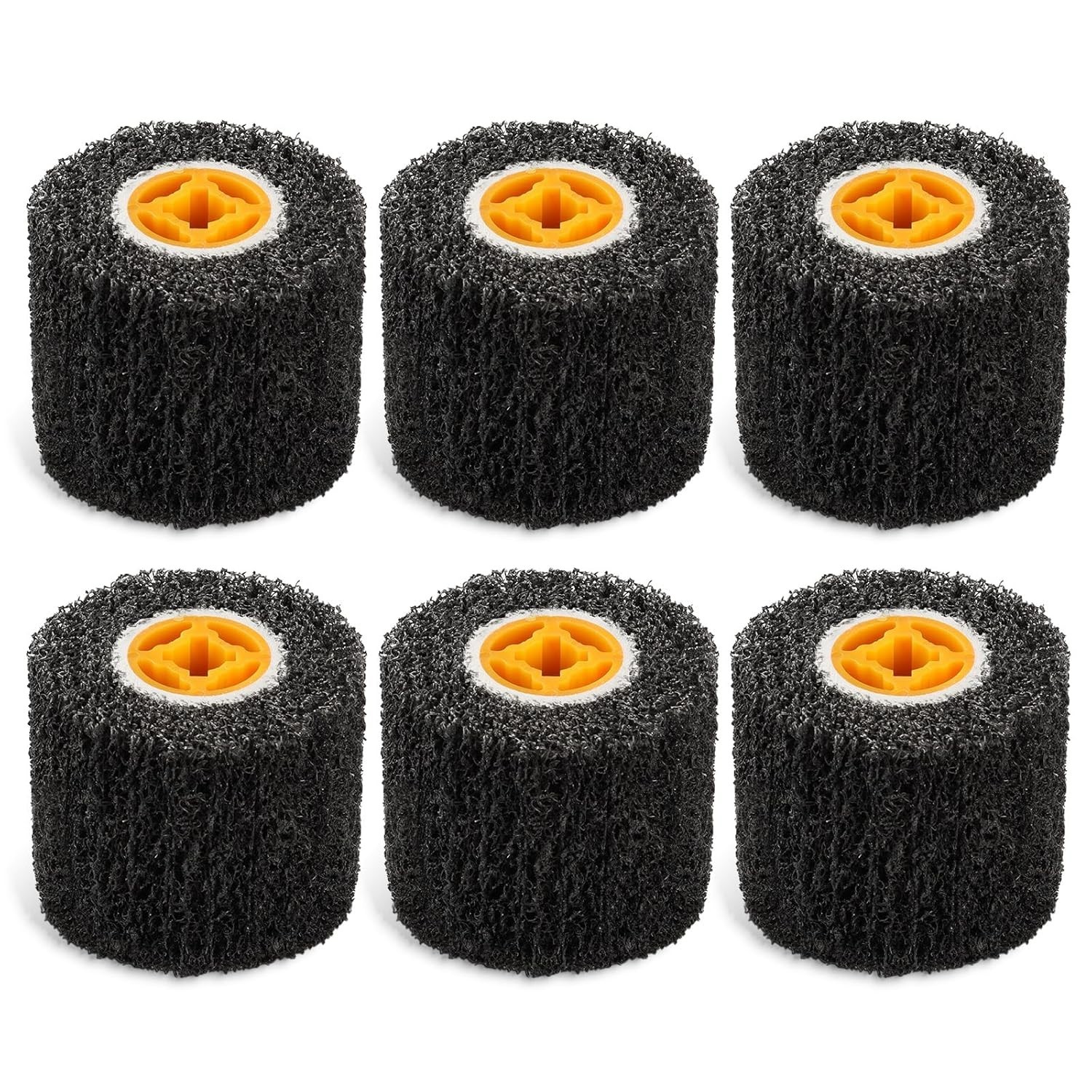 6 Pack 40 Grit Abrasive Drum Paint Rust Remover