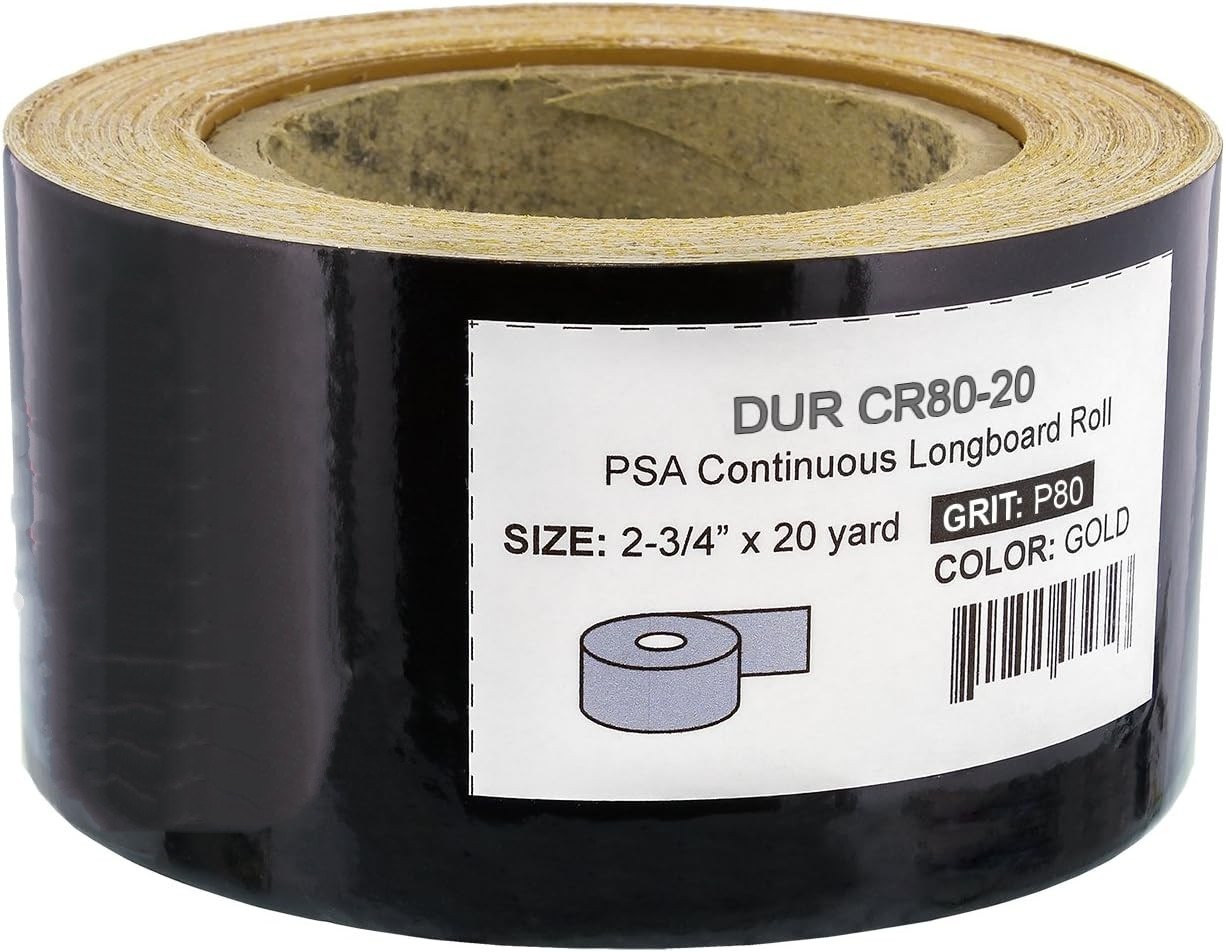 Rollo De Papel De Lija PSA De Grano80, 2 A 3/4 Pulgadas x 20 Yardas Autoadhesivo