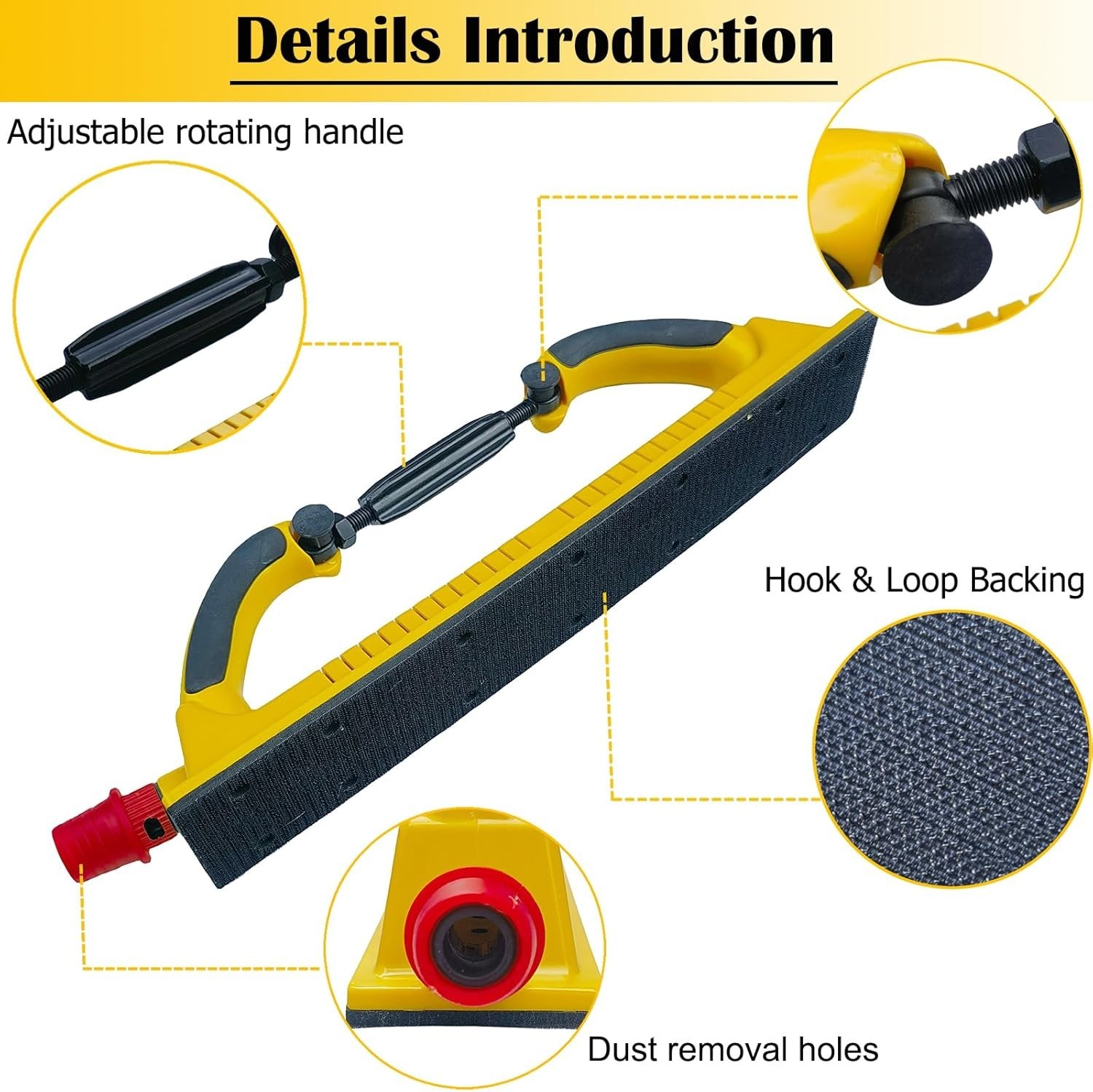 Dust Free Hand Sanding Block Longboard Adjustable Radius Flex for Woodwork