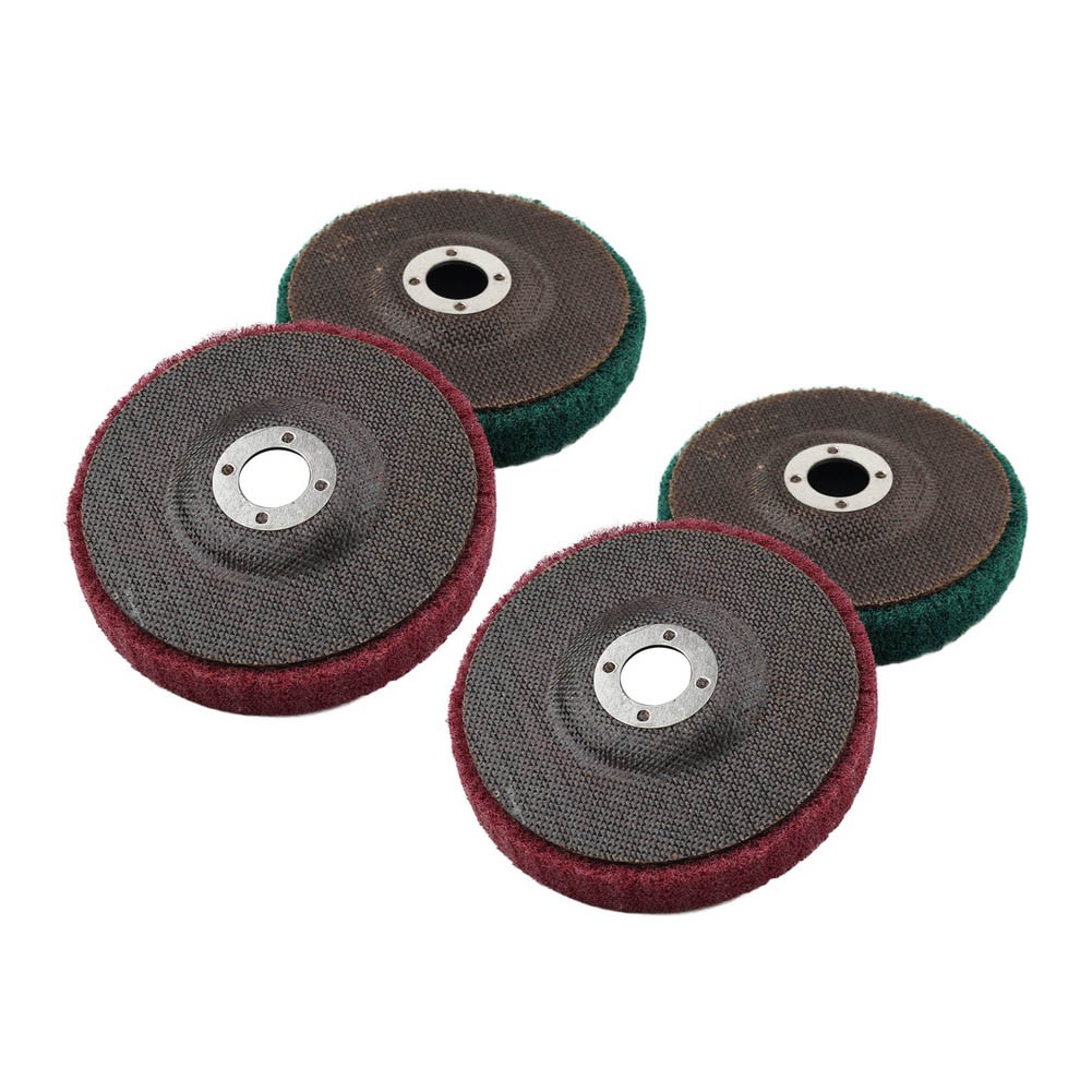 100mm Nylon Fiber Flap Buffing Wheel Polishing Grinding Disc For Angle Grinder
