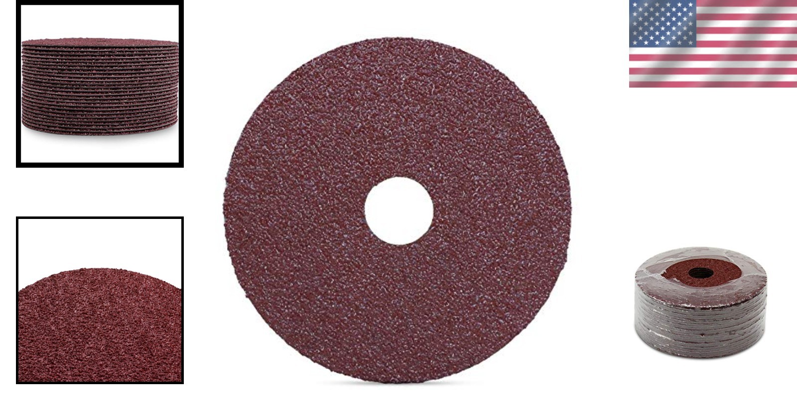 5” Aluminum Oxide Sanding Discs – 36 Grit Extra Coarse, 25 Discs for Metal/Wood