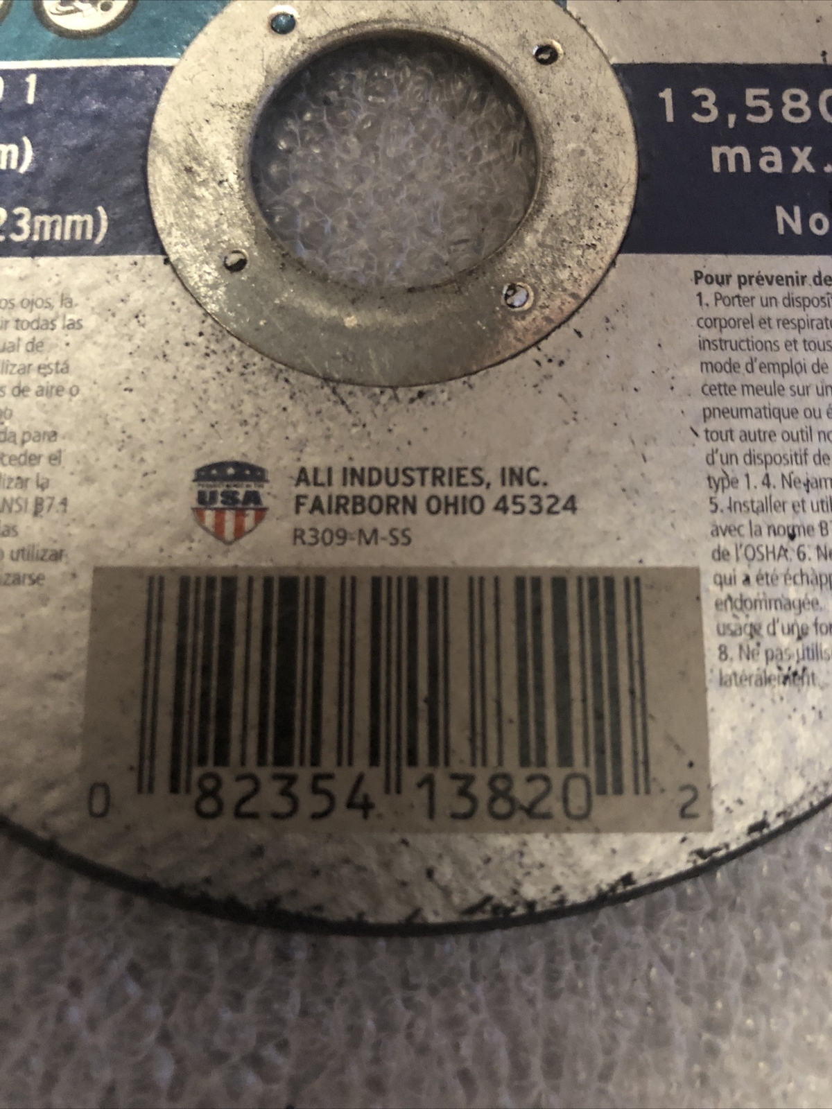 (Lot Of 2) Shop Smith 4.5 X .040 X 7/8 Metal Wheel Type 1 / Max Rpm 13,580