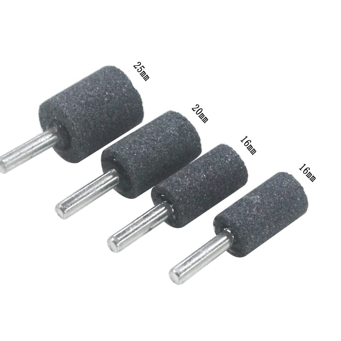 10 Pcs Rotary Grinding Stone 1/4 Inch Shank Abrasive Stones for Metal Aluminum