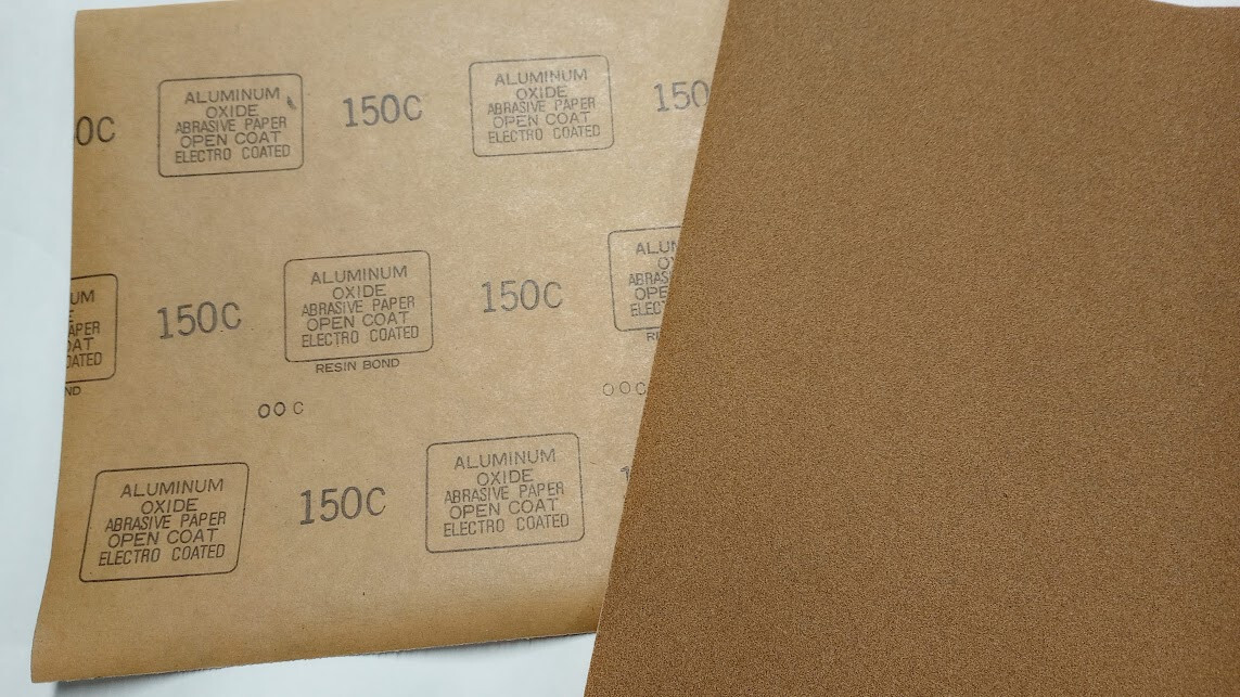 Aluminum Oxide Sanding Sheet 150 Grit Heavy C Weight PACK of 10 SHEETS OPENCOAT