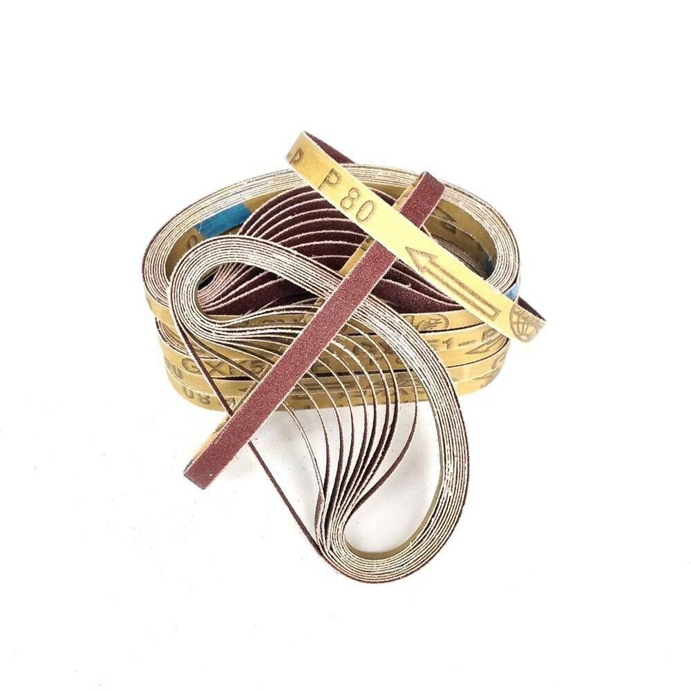 50 Pcs 330*10mm Abrasive Sanding Belts Bands P80 P60 P120 P180 P240 on Air Belt