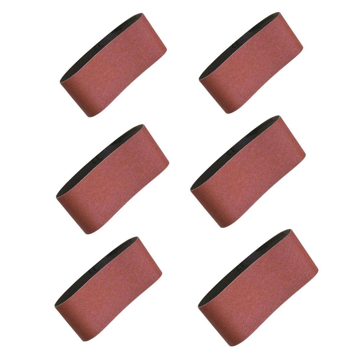 2.5″x16″ Sanding Belts – Aluminum Oxide Assortment, 18 Pack, 40-400 Grits, Durab