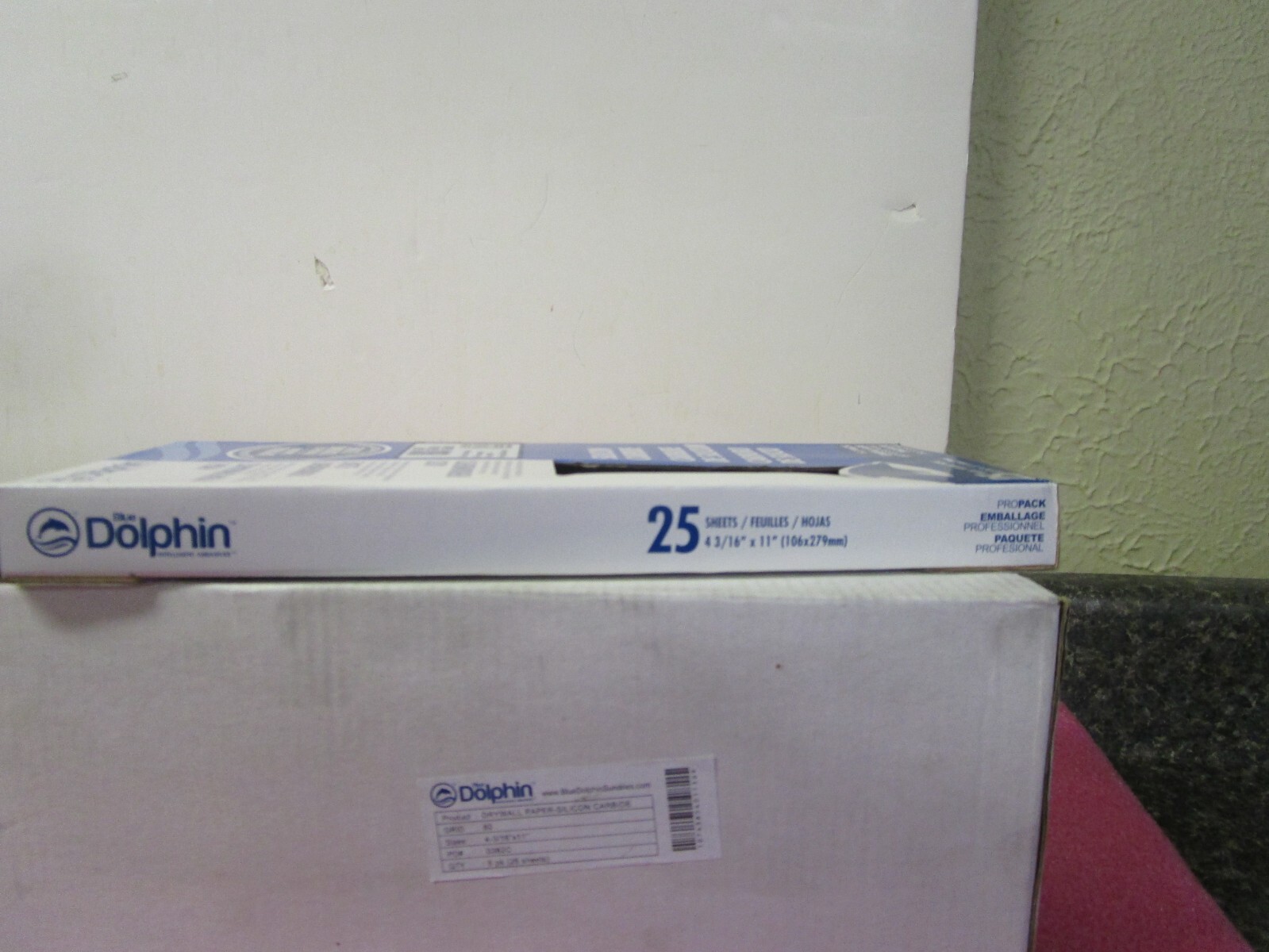 Qty (125) Blue Dolphin 80 Grit Drywall Sanding Sheets 4 3/16″x11″