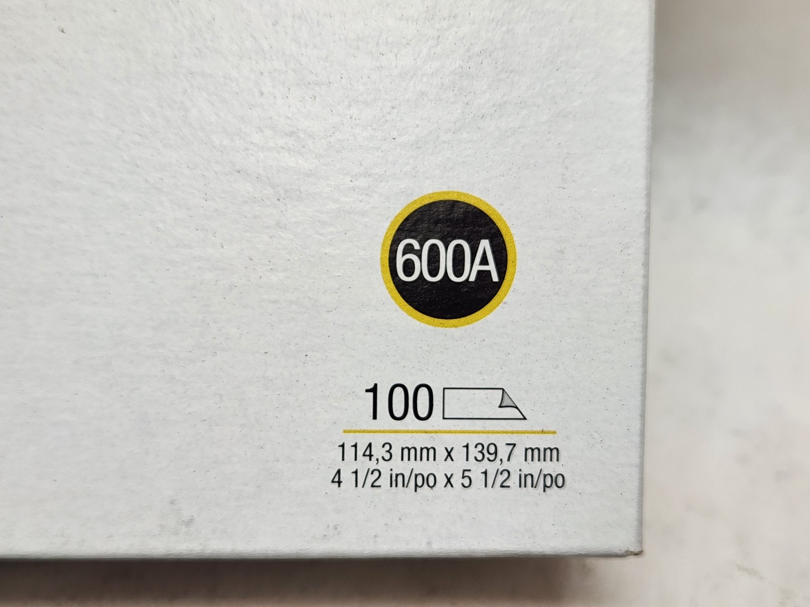 100 pcs 3M Wetordry 14945 Abrasive Sand Paper Sheets 413Q 600A Grit 4.5″ x 5.5″