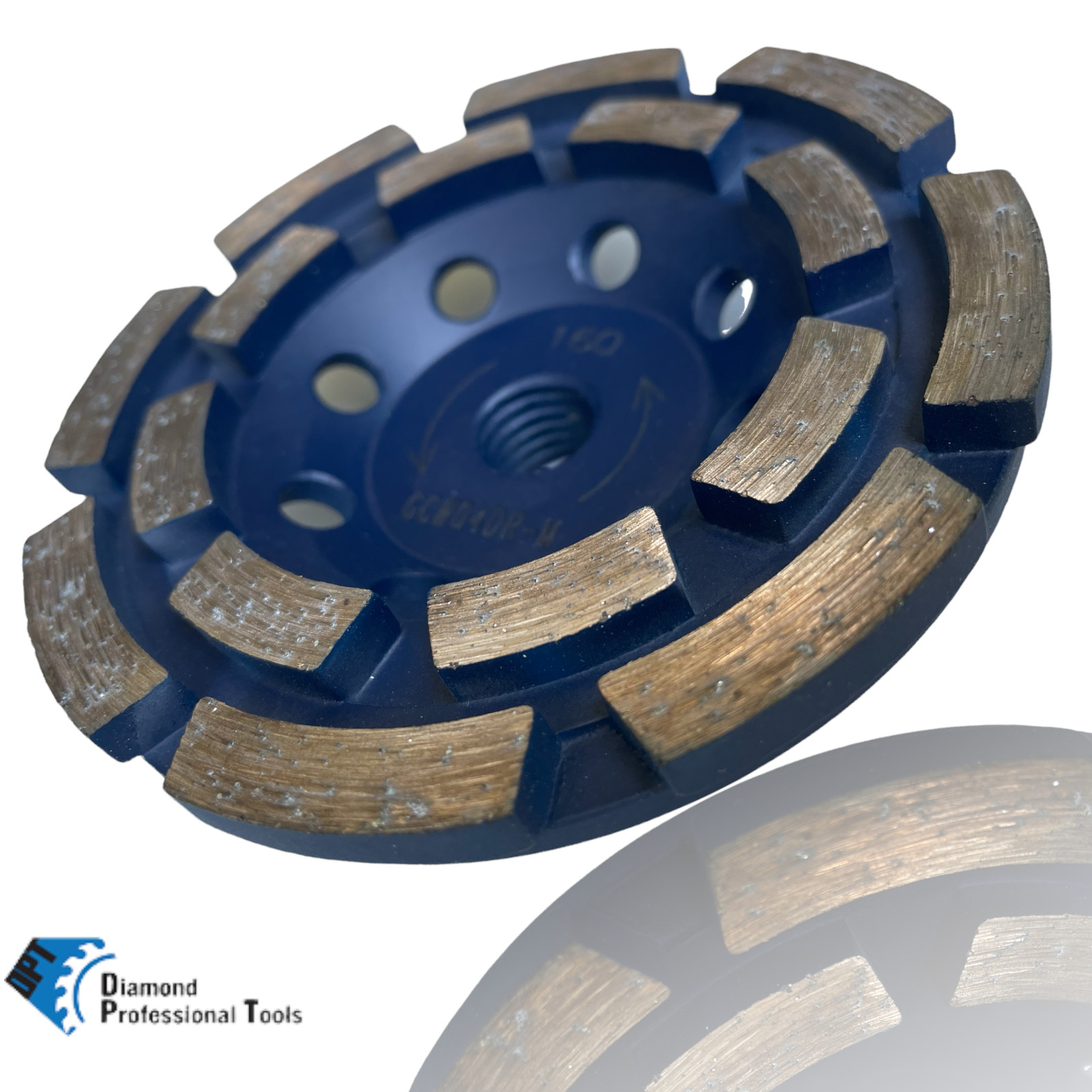 4 Inch Diamond Cup Wheel for Grinding Concrete and Masonry, Double Row