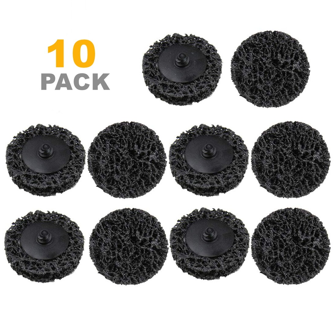 10PCS 2in Roll Lock Die Sanding Disc Grinder Stripping Paint Rust Removal Wheels