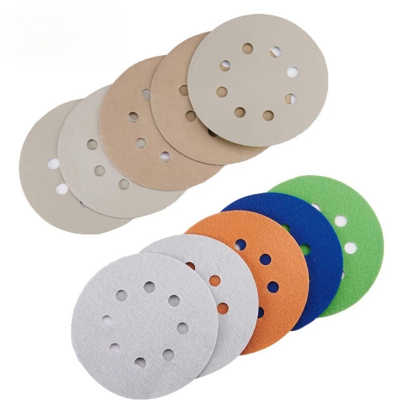 200PCS 5″ 8-Hole Wet Dry Hook&Loop Orbital Sanding Disc For Wood 3000-10000 Grit
